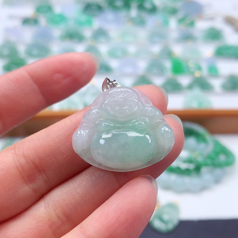 【闪购商品】翡翠吊坠(不含链)银S925镶嵌