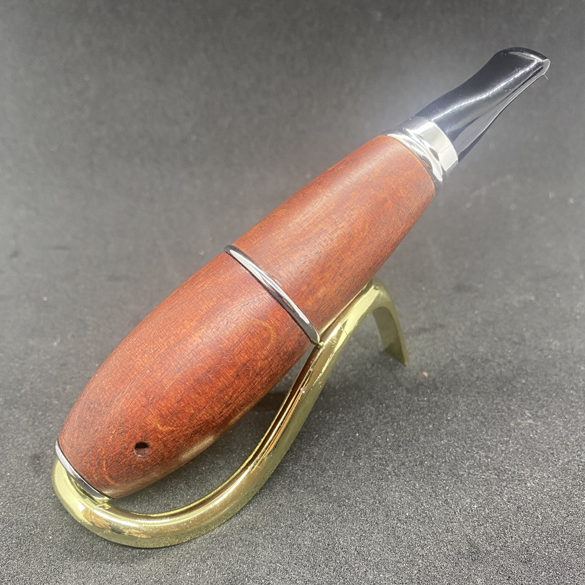 鱼雷烟斗（红棕）青冈木加厚耐烧可拆滤芯青冈木鱼雷雪茄烟斗