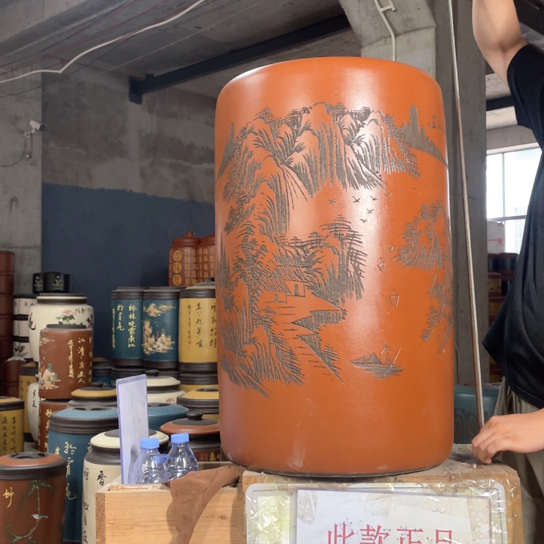 宜兴原矿紫砂茶叶罐