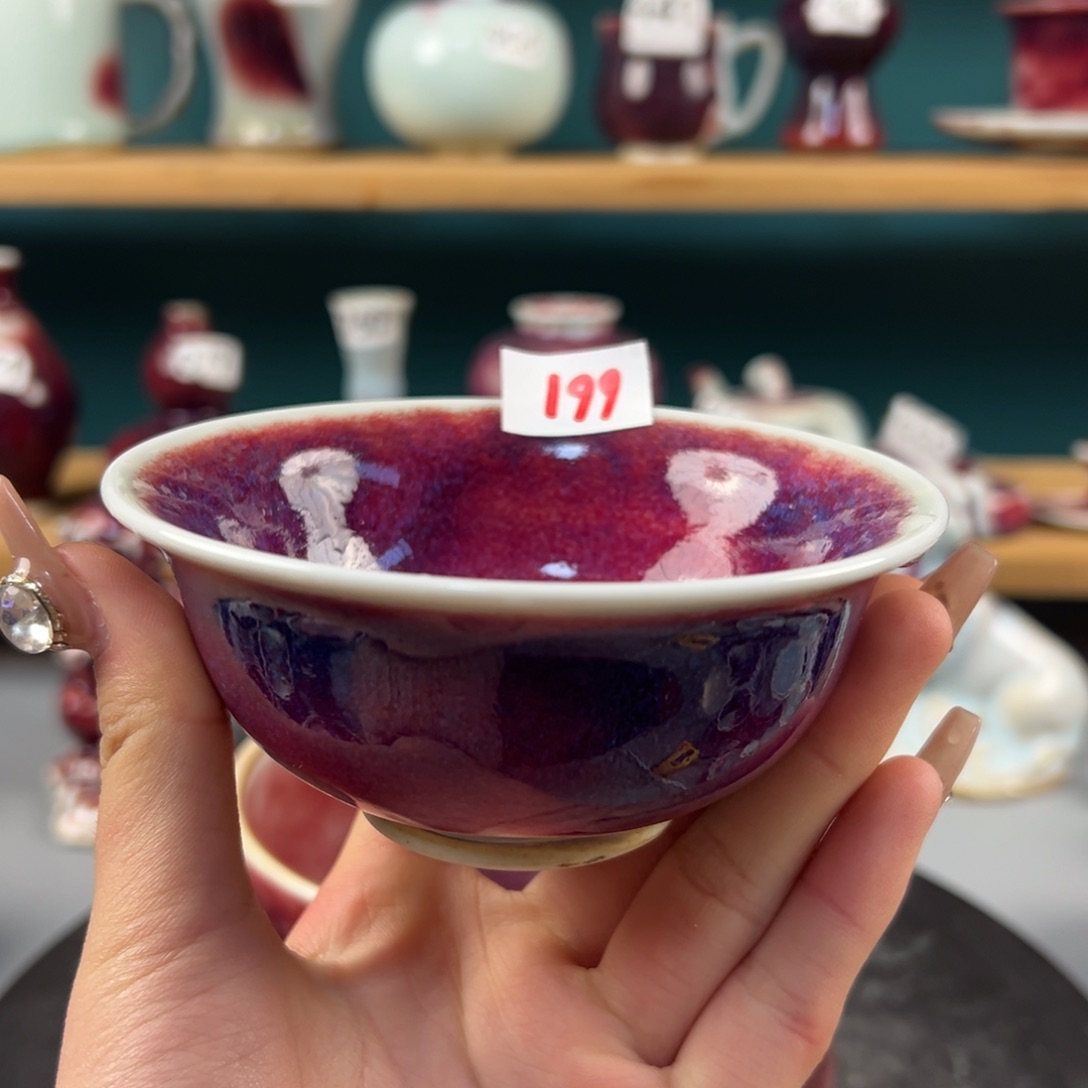 瓷片全品无暇主人杯纯手工