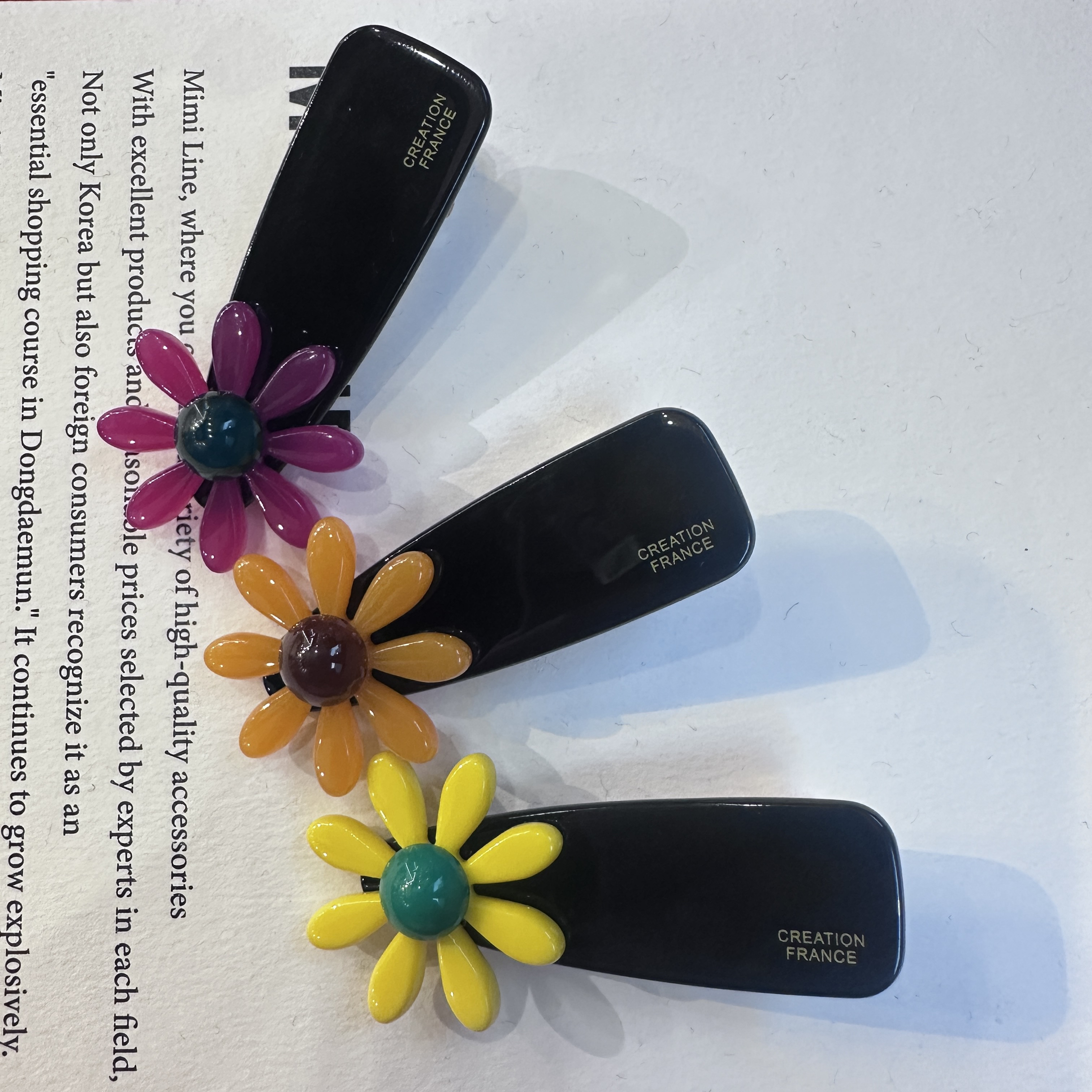 欣欣在韩国发夹/NO退订制正品韩系边夹FJ100004