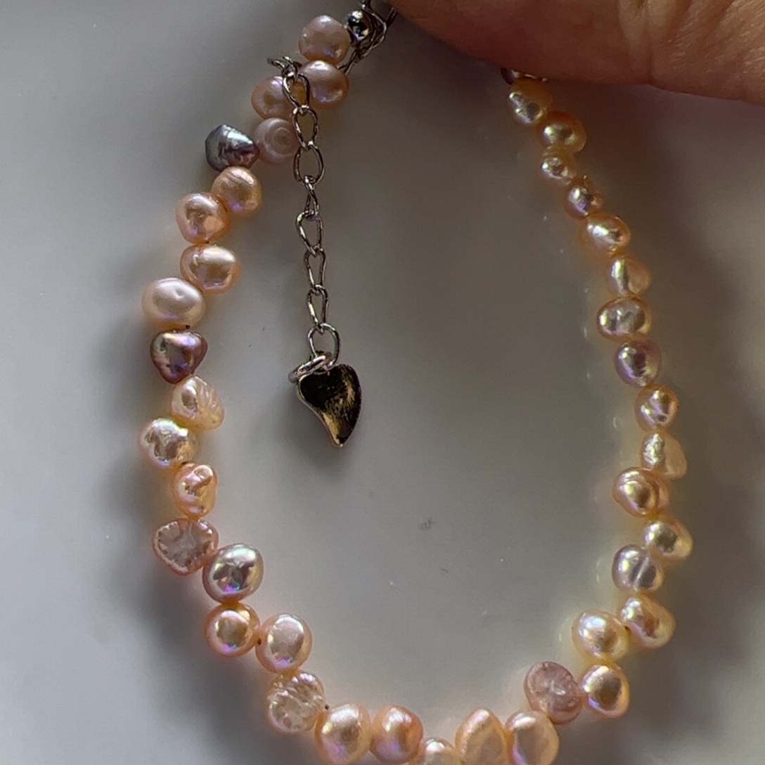 淡水珍珠手绳合金