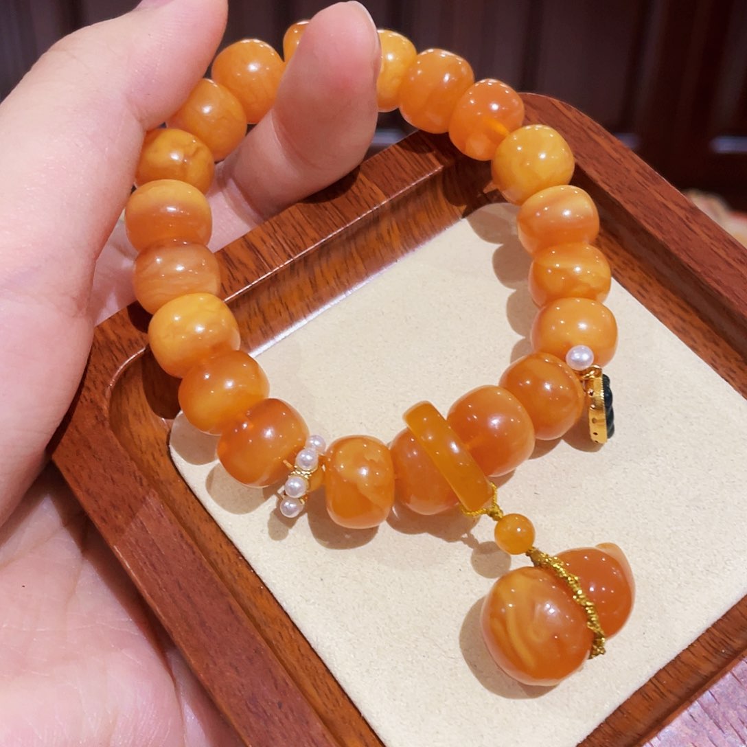 蜜蜡手链未镶嵌手串