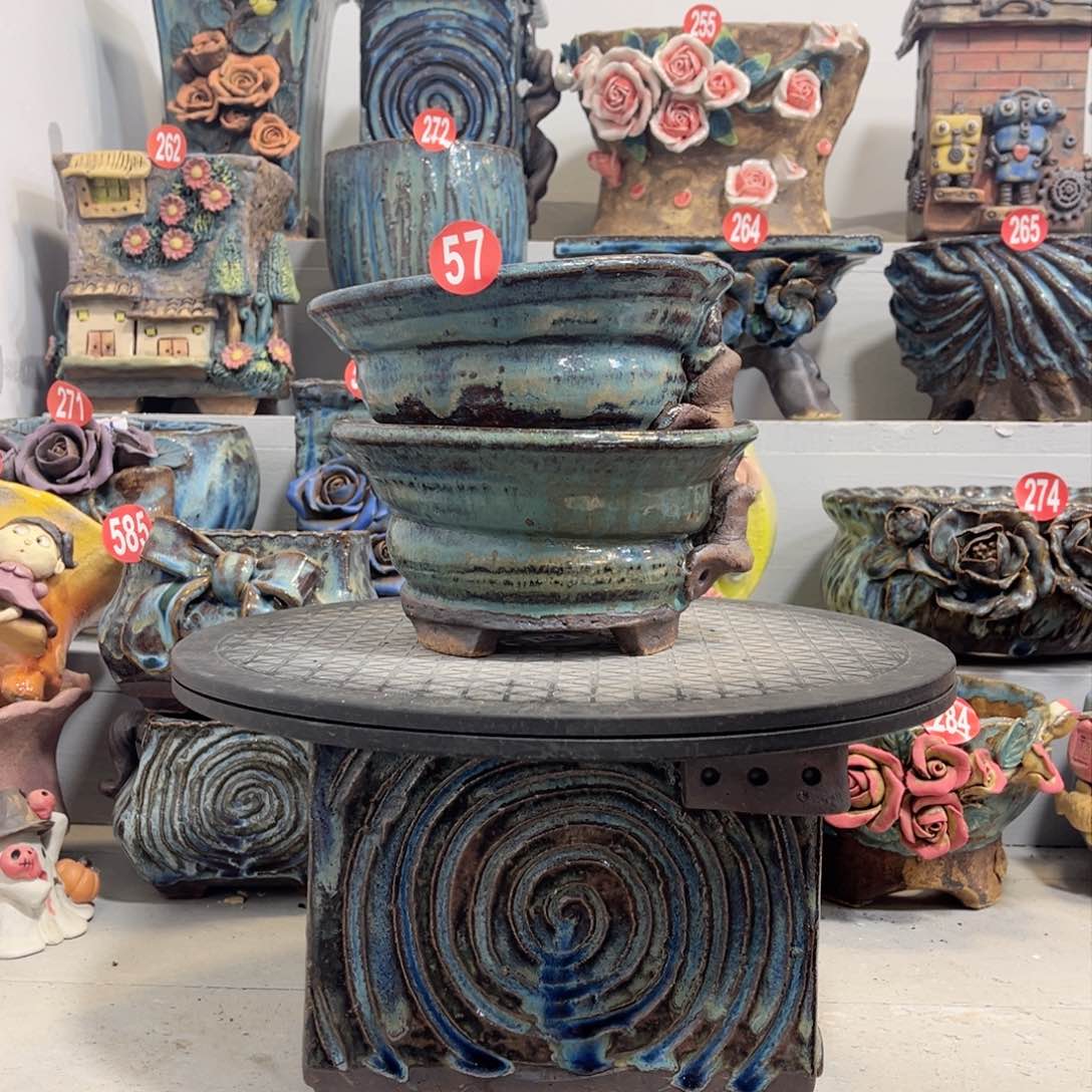 陶瓷微瑕57 号陶然花盆