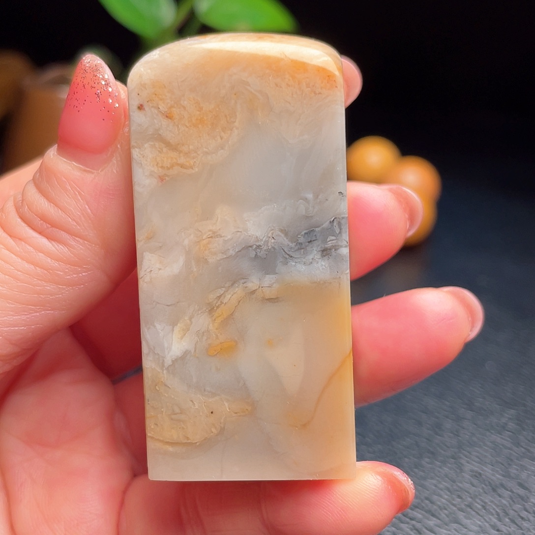 田黄石昌化田印章闲章手把件