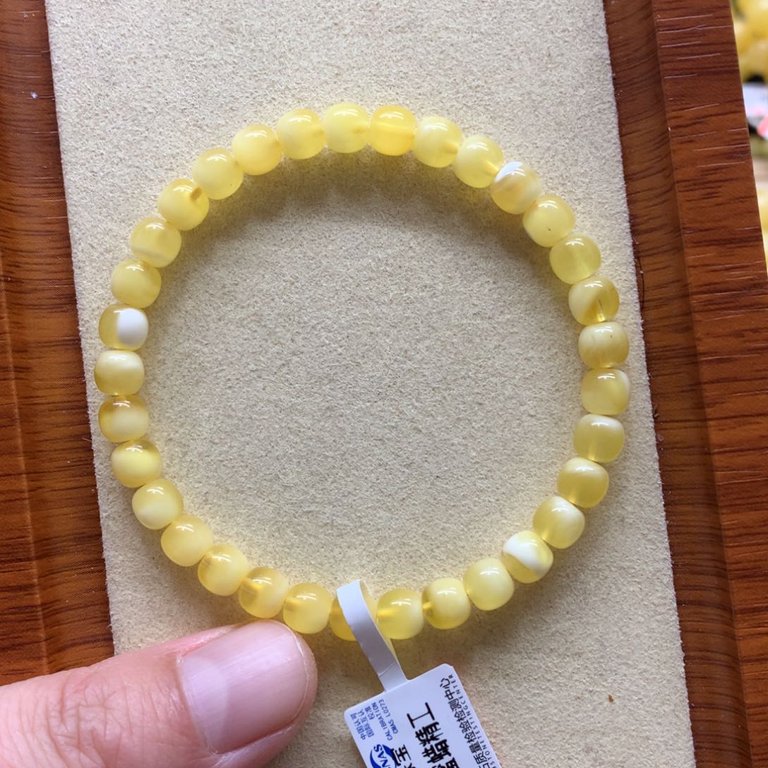 蜜蜡手链未镶嵌蜜蜡