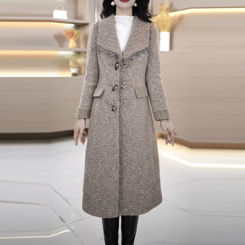 2025冬新款A3786冬季保暖时尚中长款宽松型女洋气秋冬修身外套