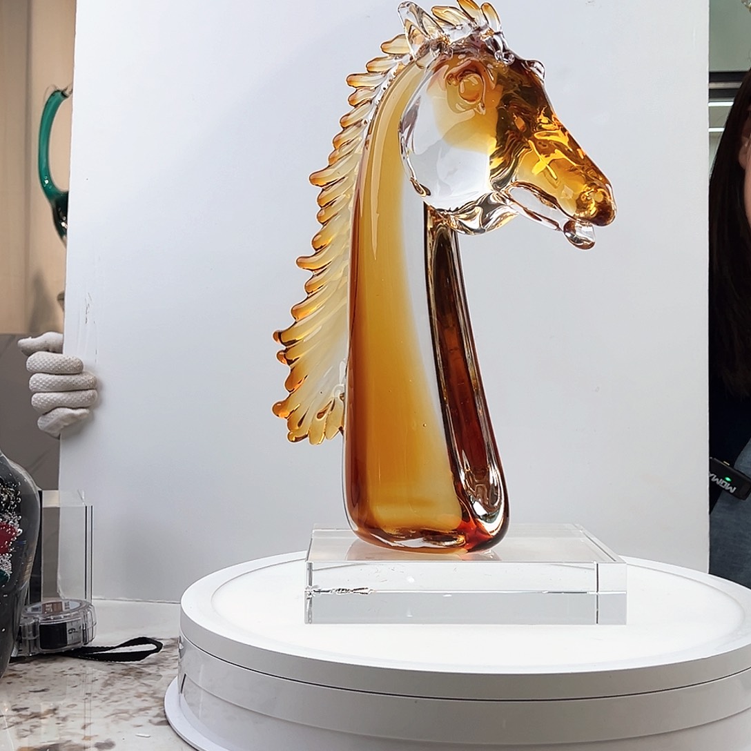 茶盏琉璃水晶摆件