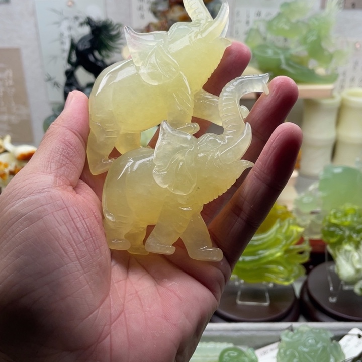 蛇纹石玉未镶嵌四大名玉手把