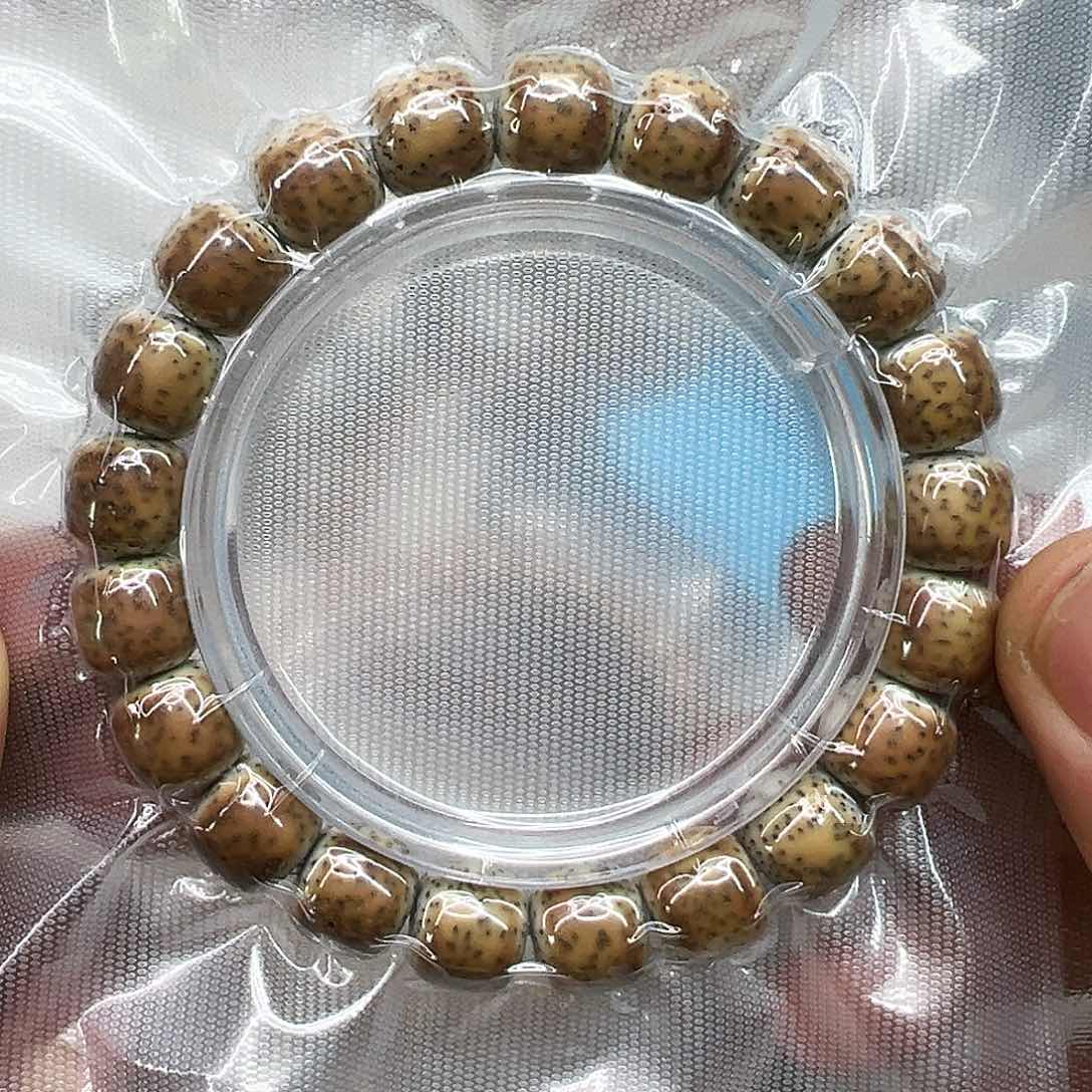 星月菩提手串67高端糯冰火烧云石玉星月菩提11