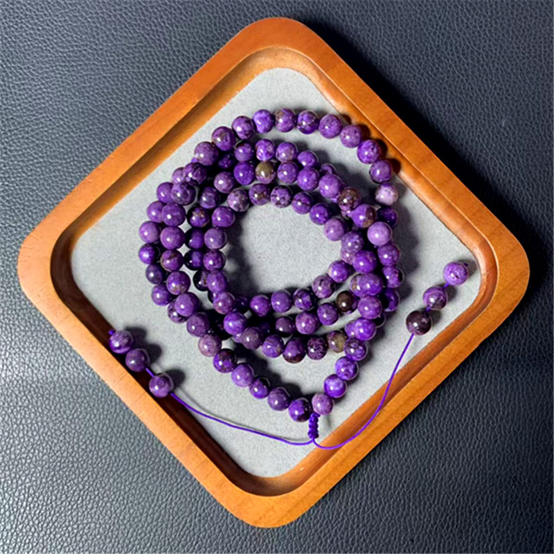 丝绒紫108颗项链S669多样性发一