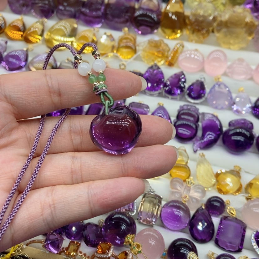 【闪购商品】水晶水晶吊坠未镶嵌