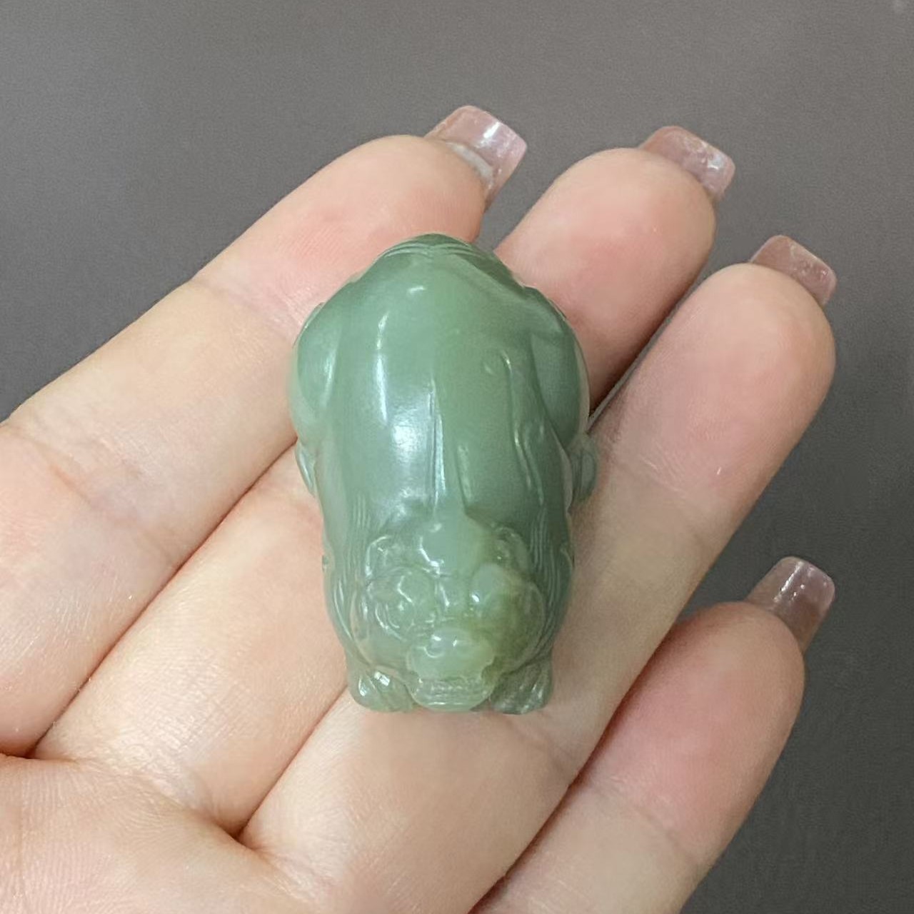 析木河磨玉貔貅挂件