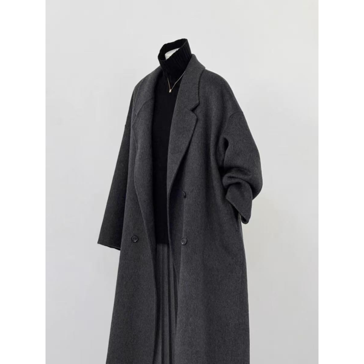 【C781-C790】非主图款2025秋冬新款宽松高级感休闲气质毛呢外套