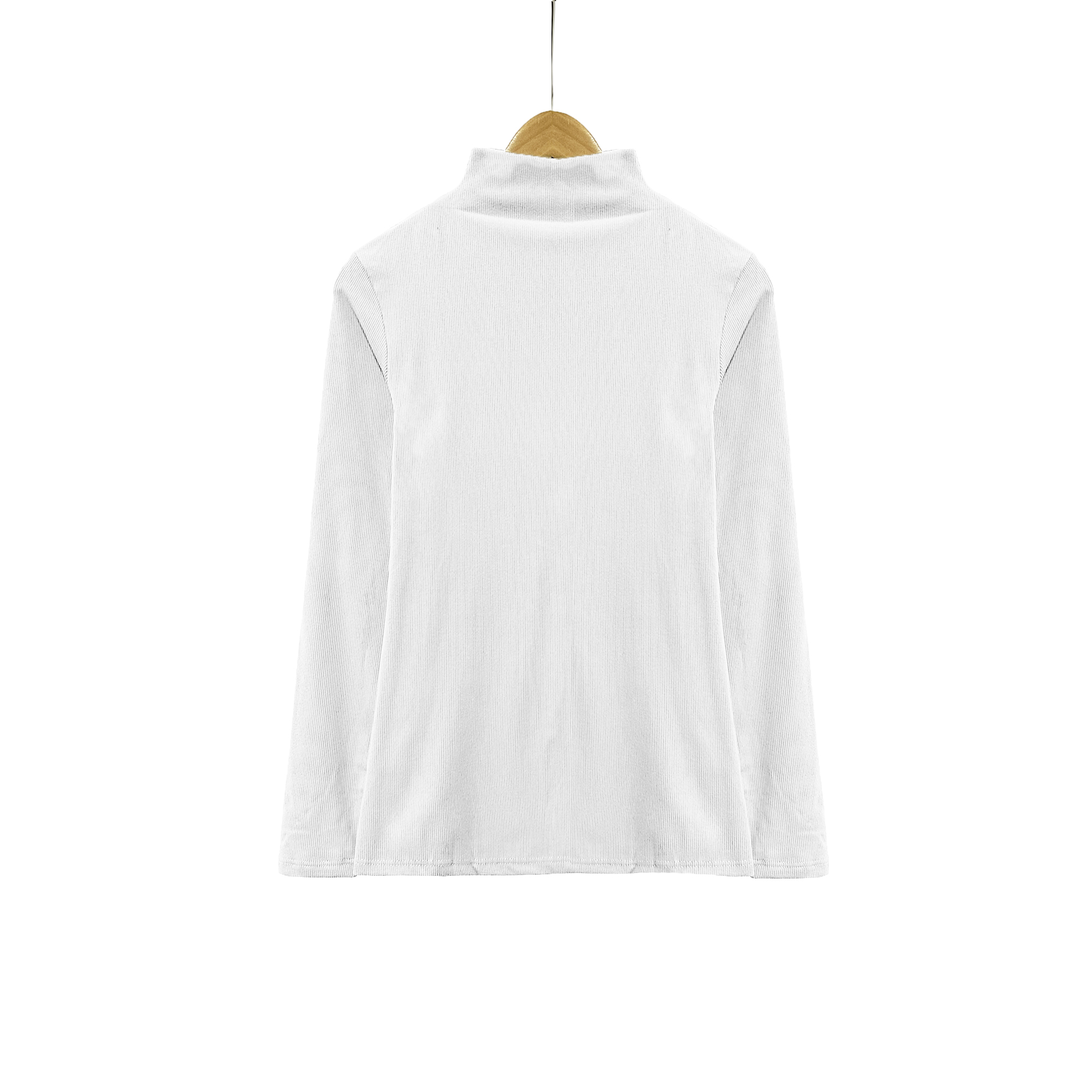 秋冬新品！女士半高领螺纹长袖打底衫F594