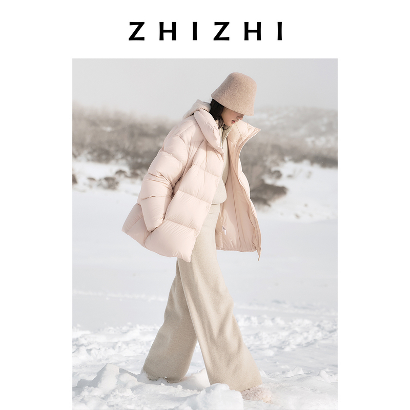 【温温专享】致知 梅影词 宽松鹅绒轻雪羽绒服女25冬ZZ2EWWY9002
