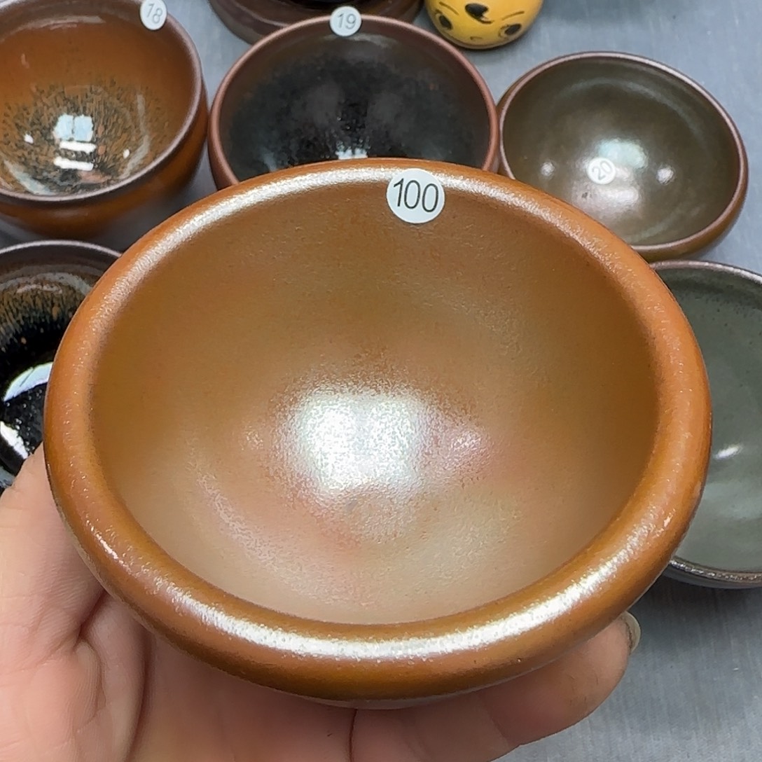 土***缘茶盏印春堂柴烧建盏