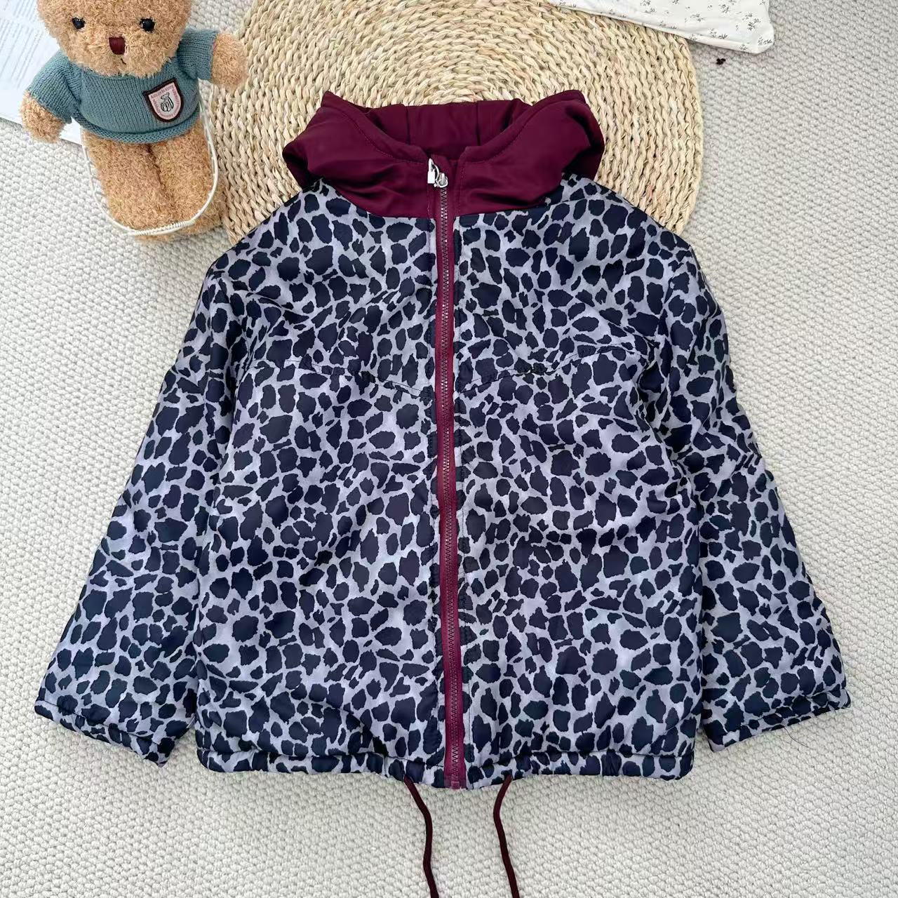 额儿童2025冬季新款加绒休闲棉服B4433