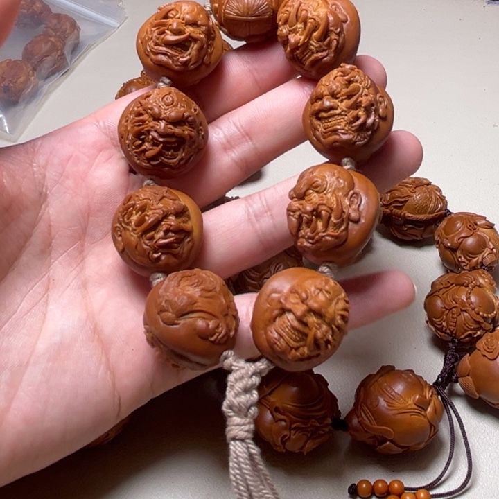 周***子手串橄榄核百兽恶僧