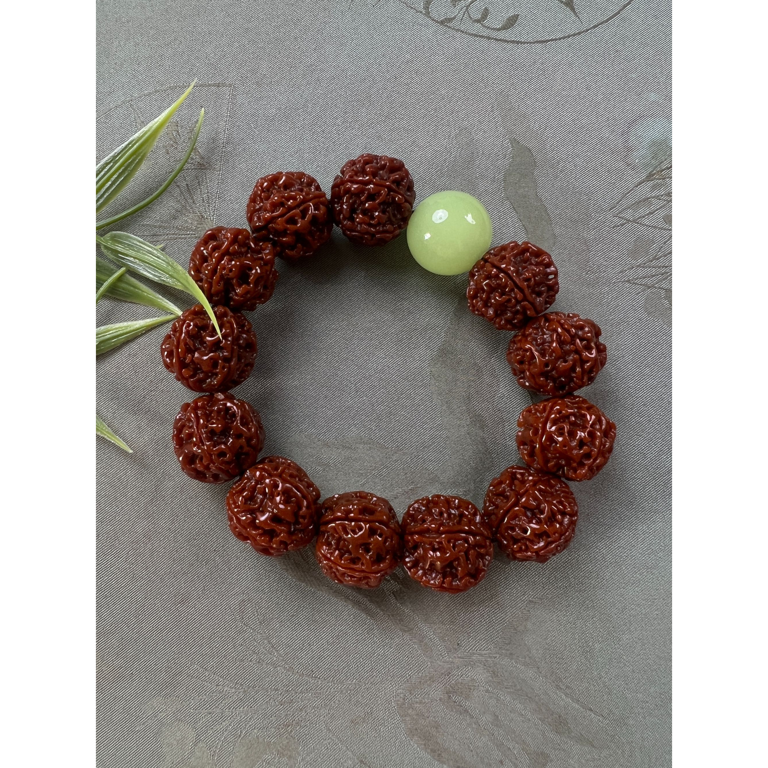 金刚菩提夜光珠手串-无礼盒-V12