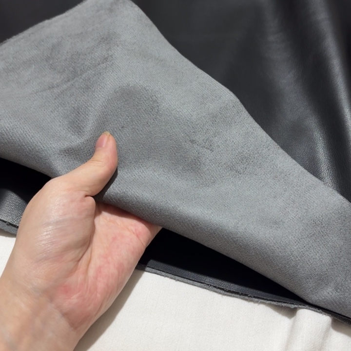 混纺黑色升级版高货麂皮1.3米