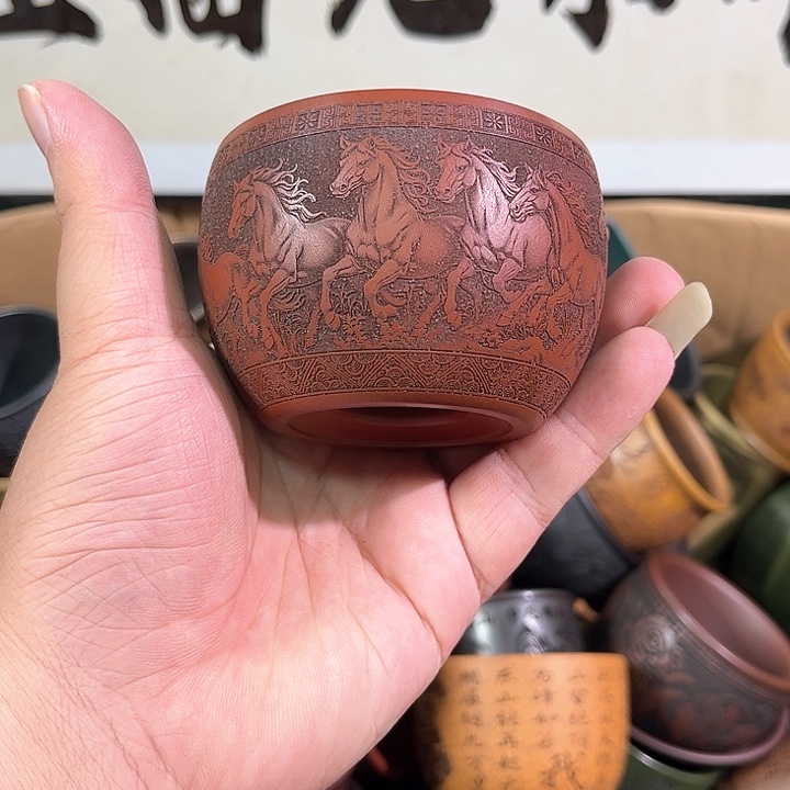 茶杯紫砂全手工紫砂主人杯