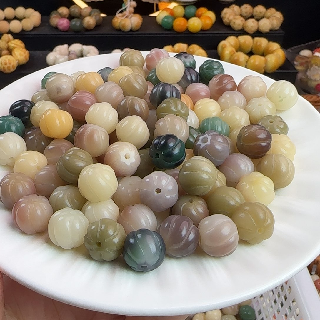 菩提根/象牙果手串卡13多肉葡萄卷卷酥100颗