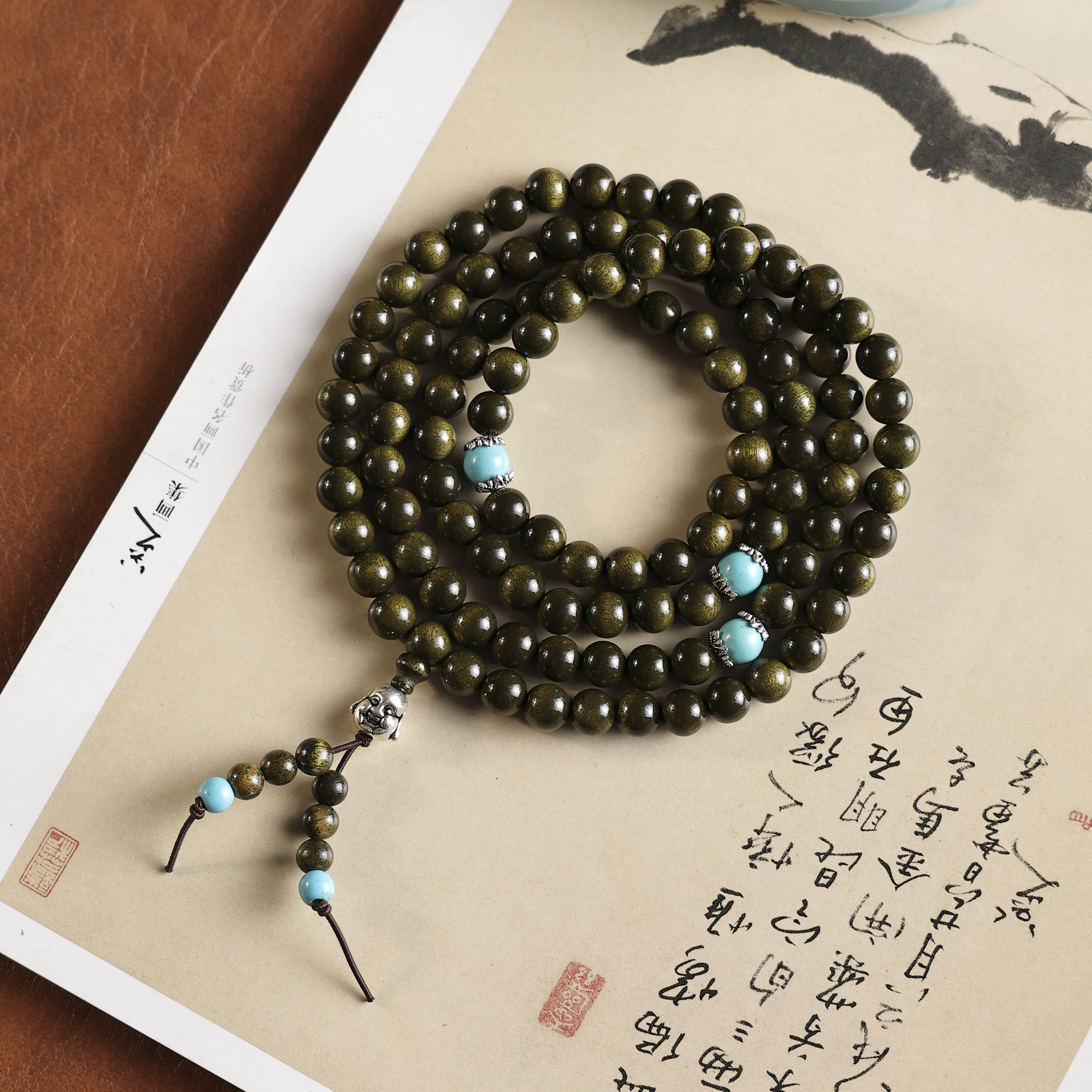 star精选8MM金丝楠108颗阴沉木【无礼盒069】