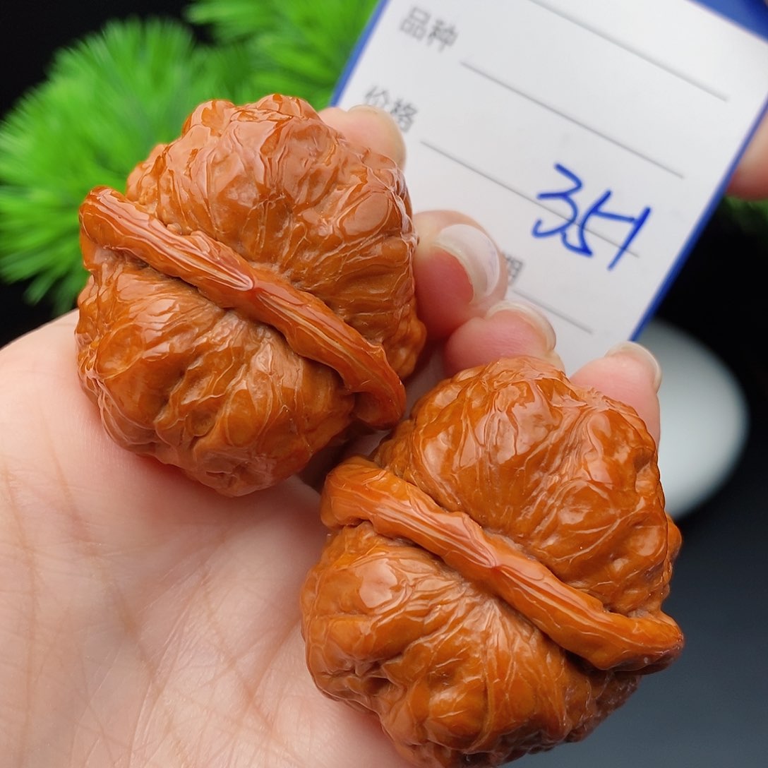 文玩核桃把件40蛤蟆头351