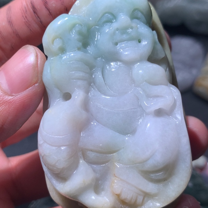 翡翠未镶嵌颈饰保真天然a货翡翠