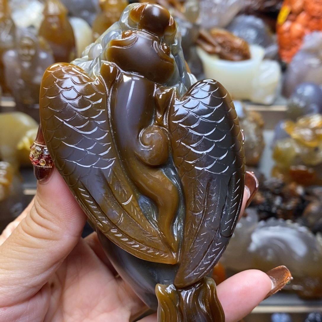 玛瑙/玉髓把件未镶嵌