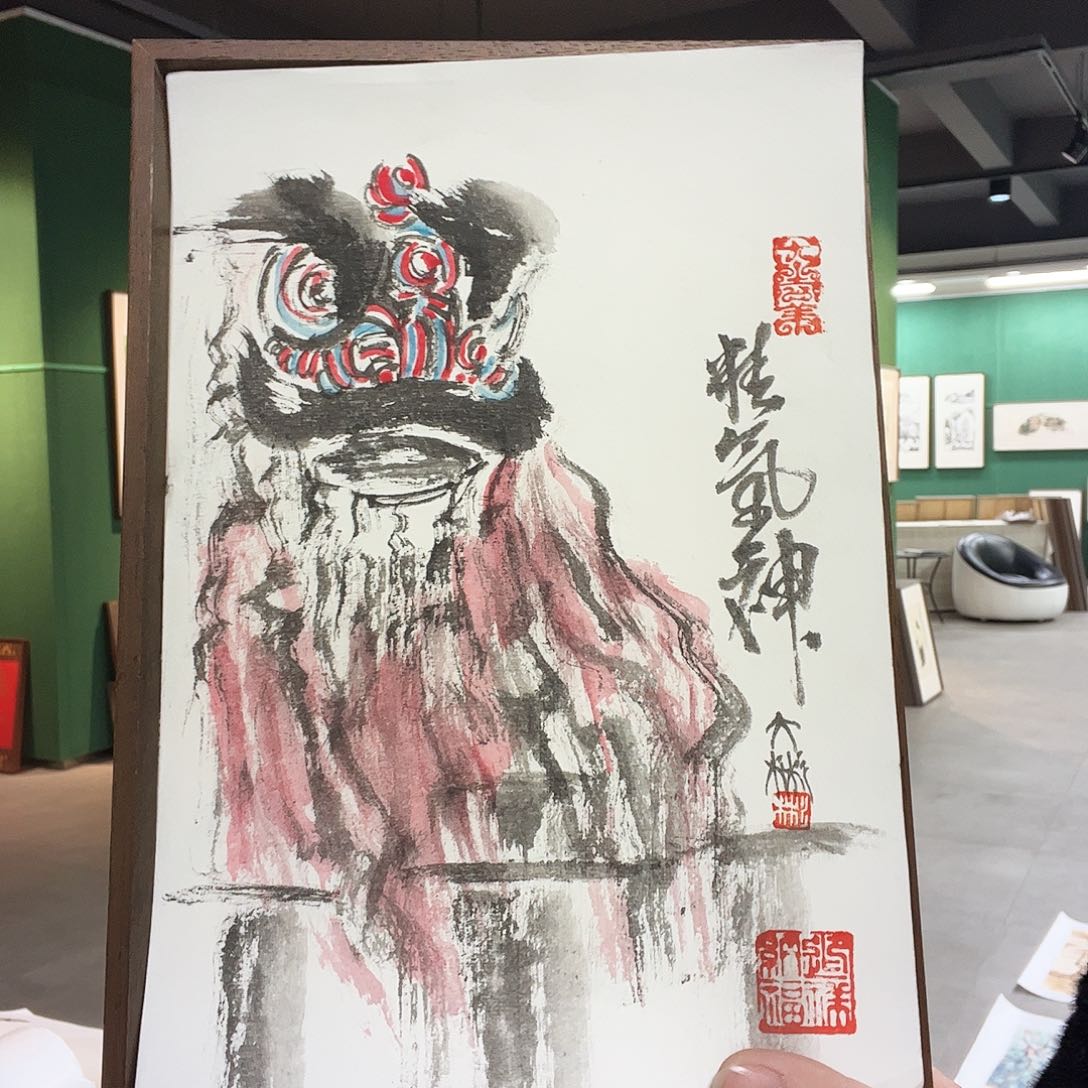 国画张彬带框精装裱福利