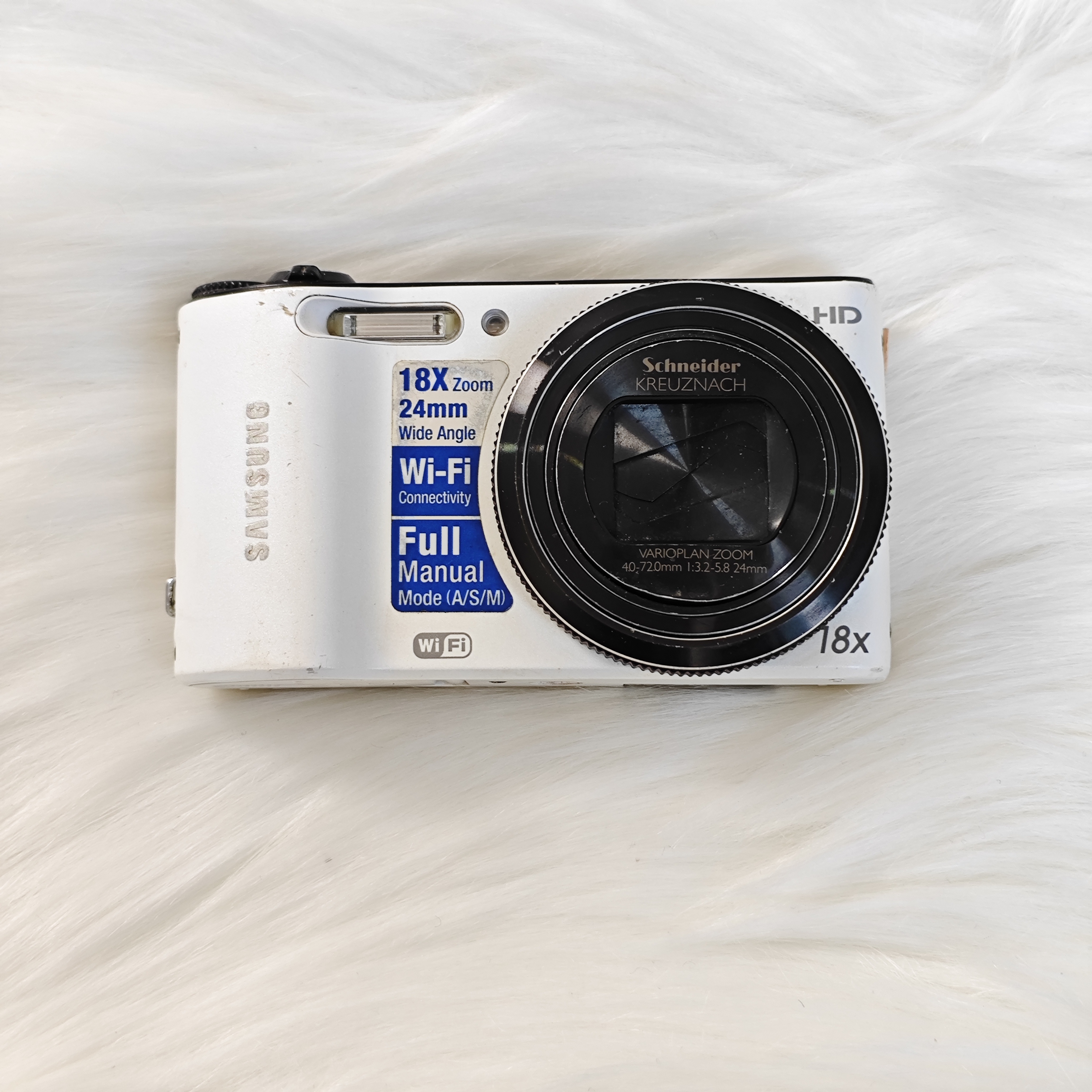 8新 Samsung/三星 wb150f 白色 镜头内微灰 配件齐全