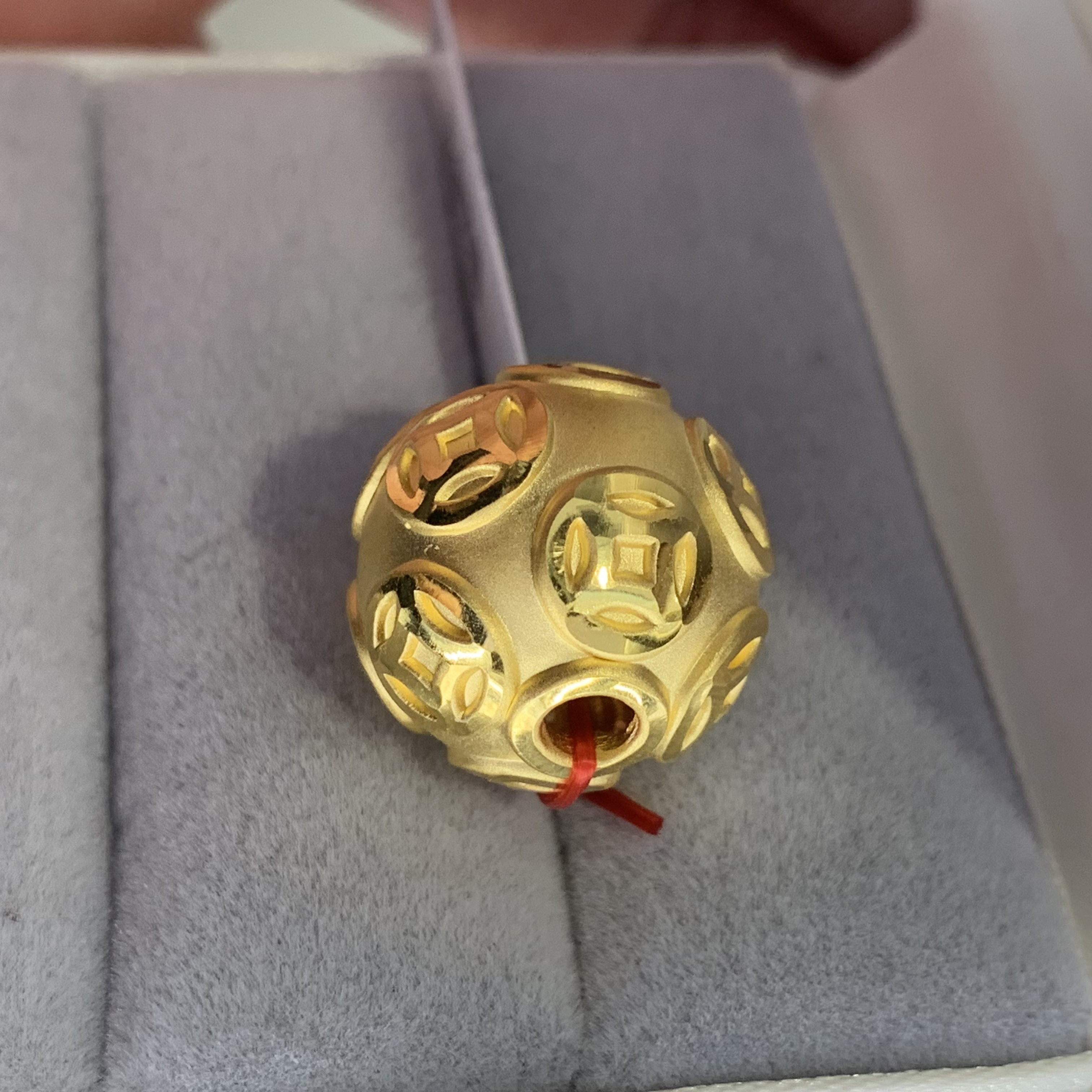 【思思专享】 足金999饰品 铜钱蛋 2.38 GP