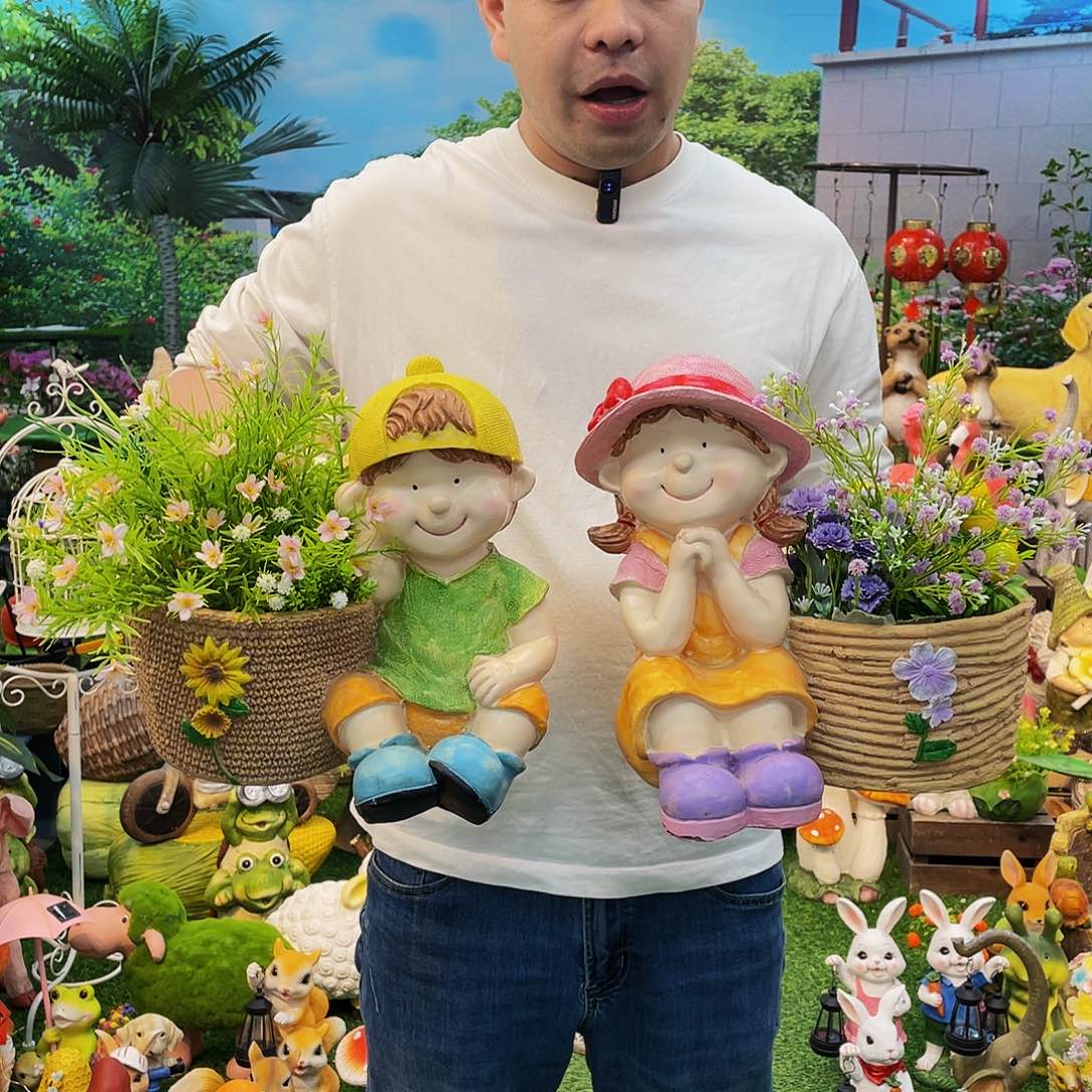 红陶花园庭院摆件&002&