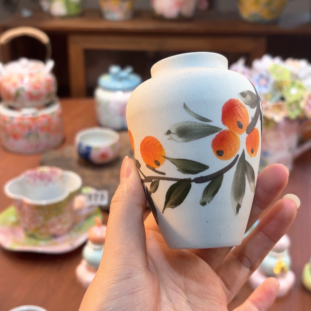 景德镇手绘高温釉下彩陶瓷茶具