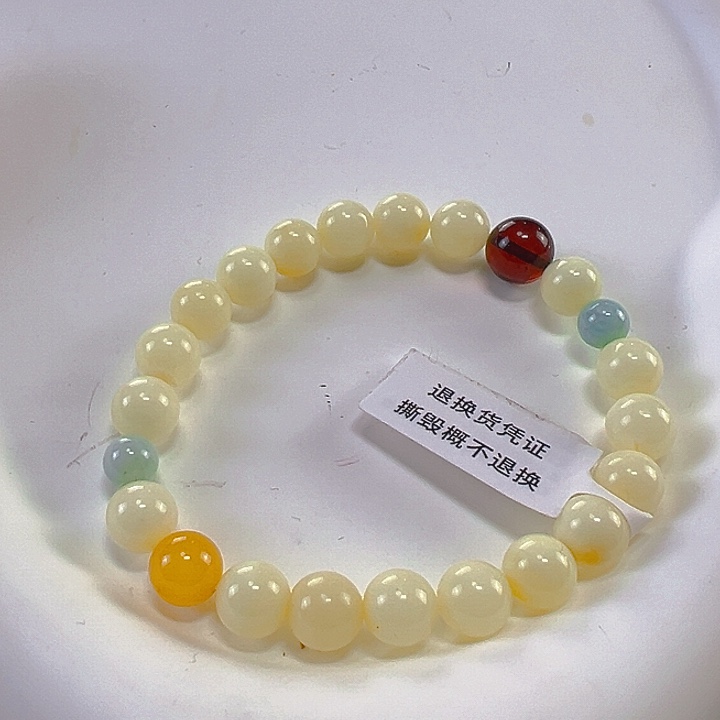 蜜蜡手链未镶嵌白蜡