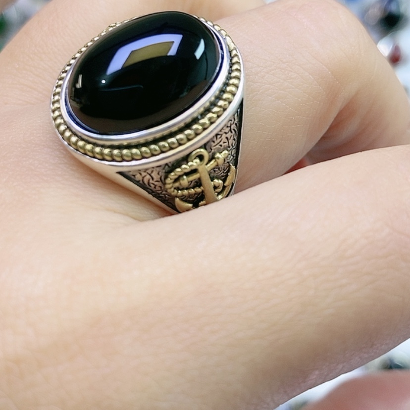 【闪购商品】银S925镶嵌戒指玛瑙/玉髓,*,