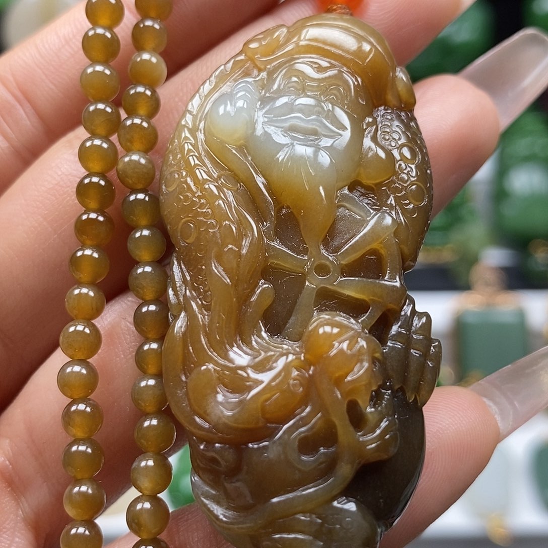 和田玉颈饰未镶嵌