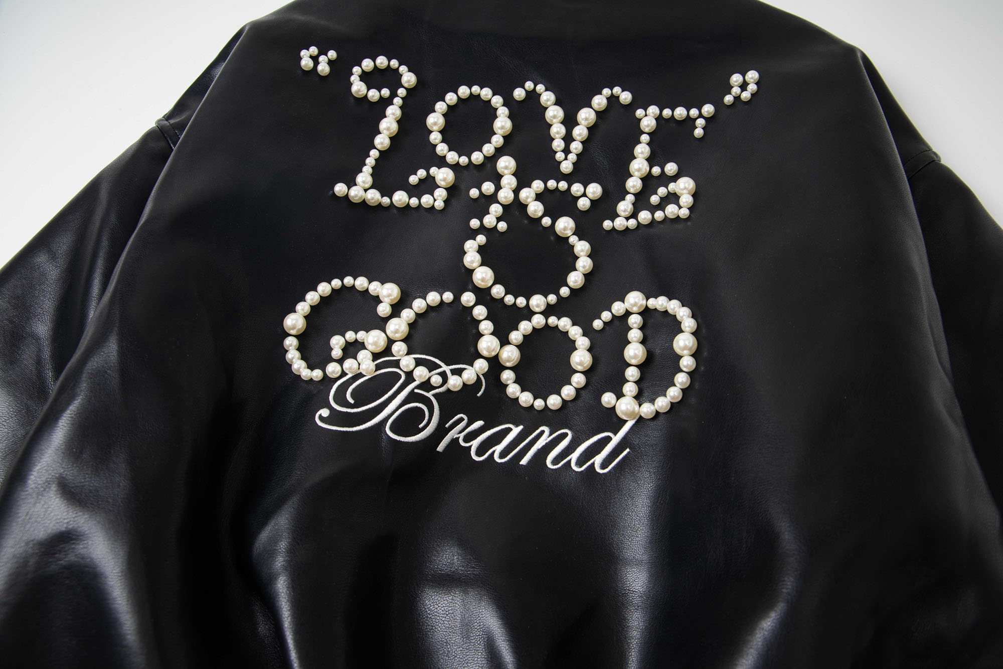 【明星同款】GOODBRAND 轻奢高级时尚珍珠皮衣夹克外套 男女同款