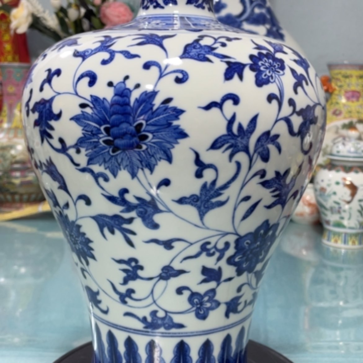 【闪购商品】瓷片青花瓷瓶8888999999