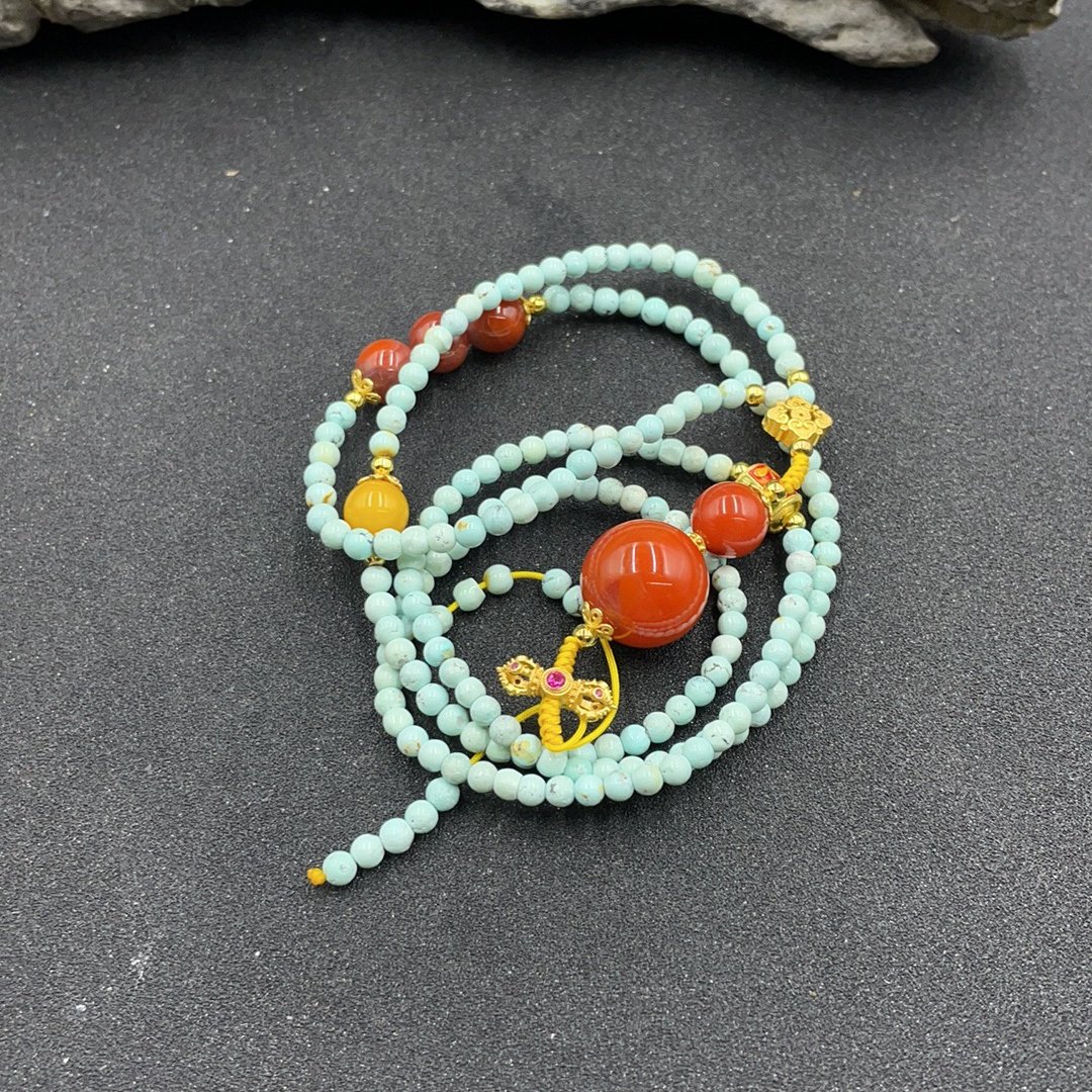 BY0225FPXQ标118 绿松石珠链