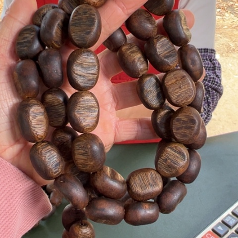 沉香手串白棋96克卡1.6多样性发1条