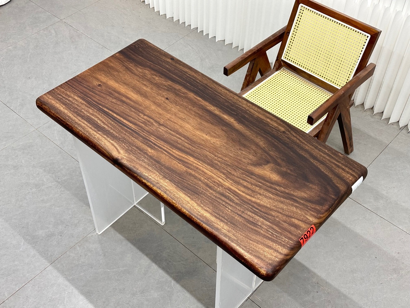 南美胡桃木大板桌天然原木中式客厅茶桌可移动储物泡茶桌（不包邮）