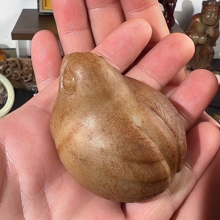 和田玉（糖玉）未镶嵌摆件摆件手把件