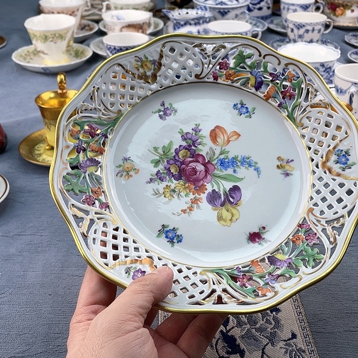中古欧瓷瓷器小房子