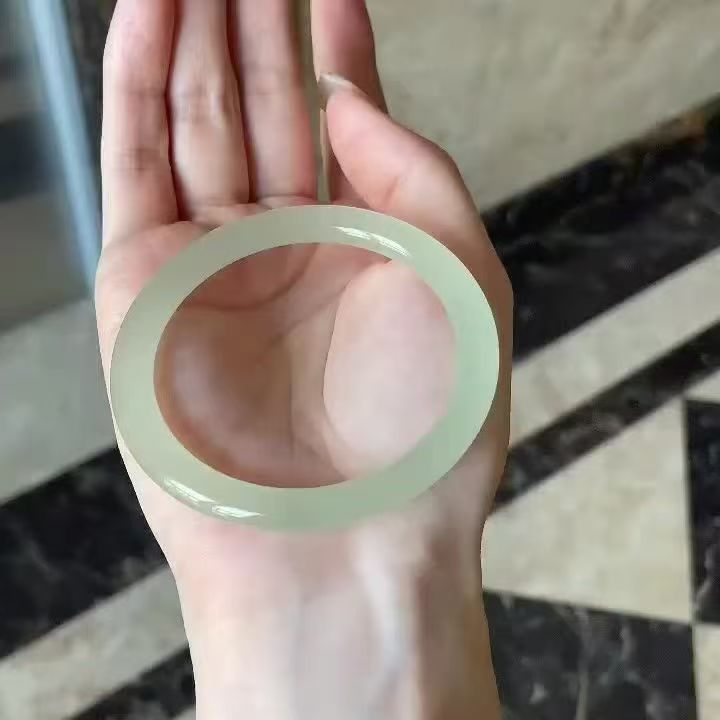 天然玉石晴水色色冰透手镯