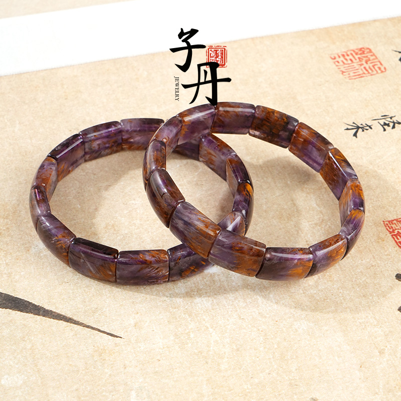 【蜜棠珠宝】金紫钛手排(多样性发/发一个)B4-394