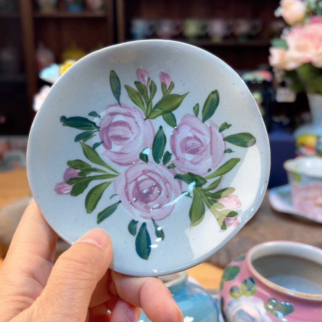 景德镇手绘高温釉下彩陶瓷茶具