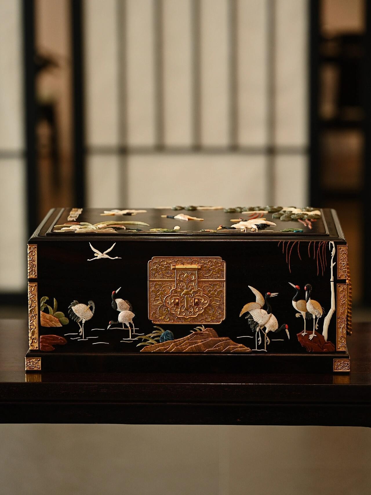 《八宝吉祥》木制木盒包装